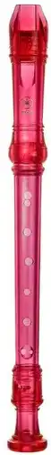 Yamaha YRS-20GP Soprano Recorder, German Fingering, Key of C - Translucent Pink 4