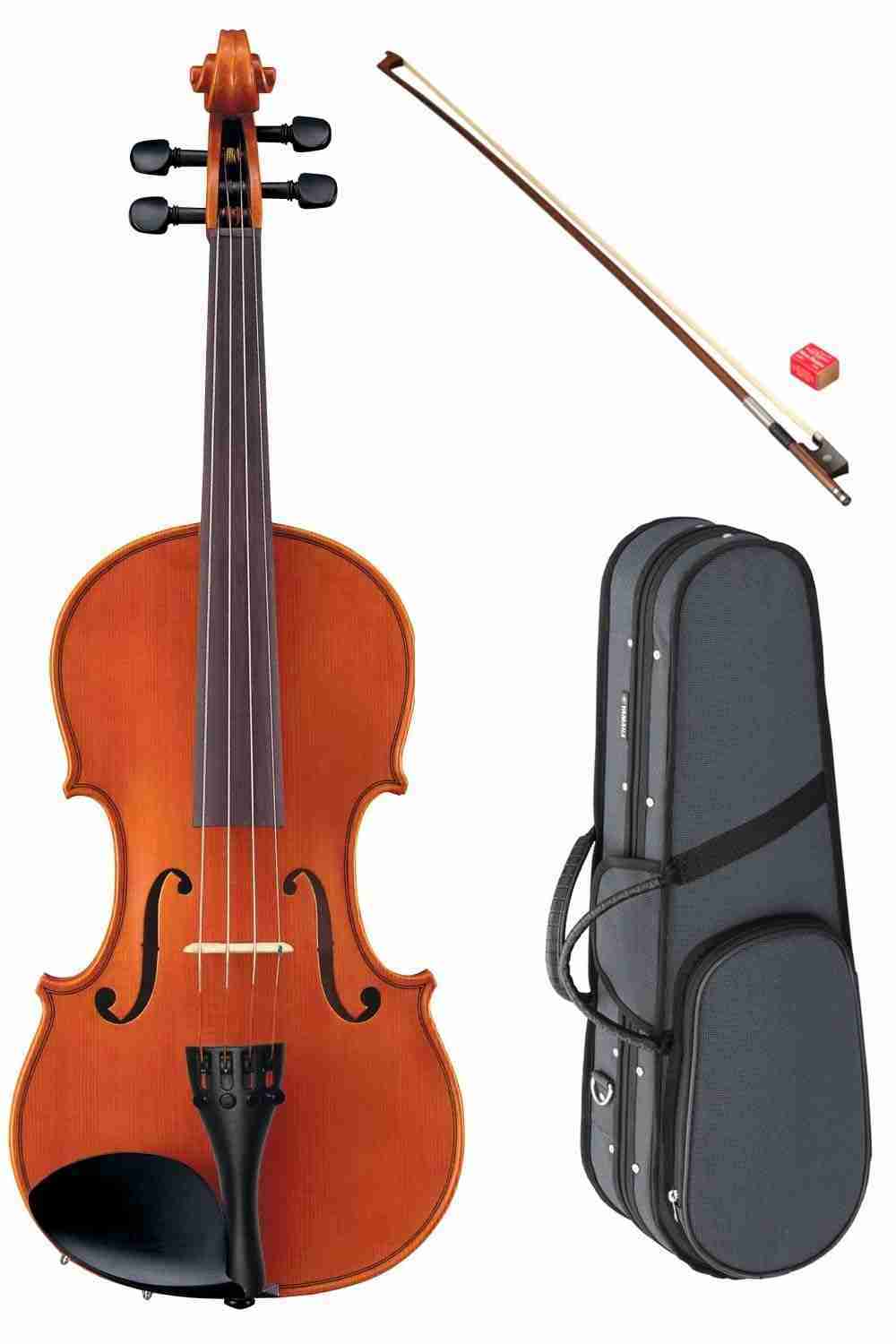 Yamaha V5-SA Student Acoustic Violin Outfit, 1/4 Size with Case, Bow, and Rosin 10