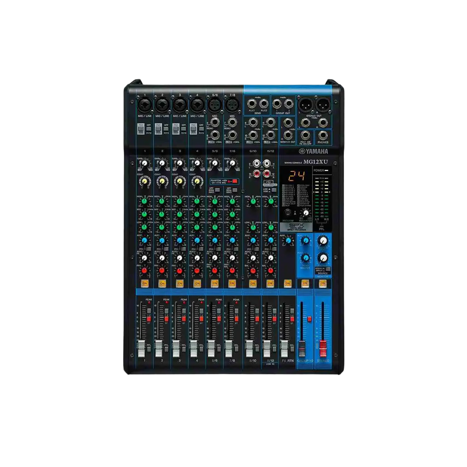 Yamaha MG12XU 12-Channel Analog Mixer with USB and Effects