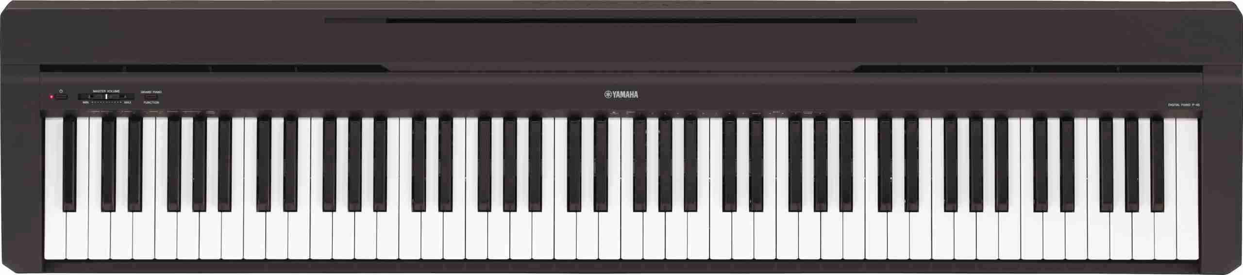 Yamaha P-45 88-Key Weighted Digital Piano, Black 5