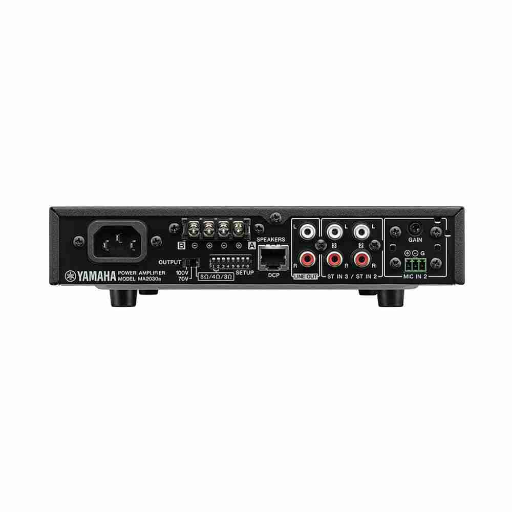 Yamaha MA2030a Compact 2-Channel Mixer Amplifier with Lo-Z/Hi-Z Switching 5