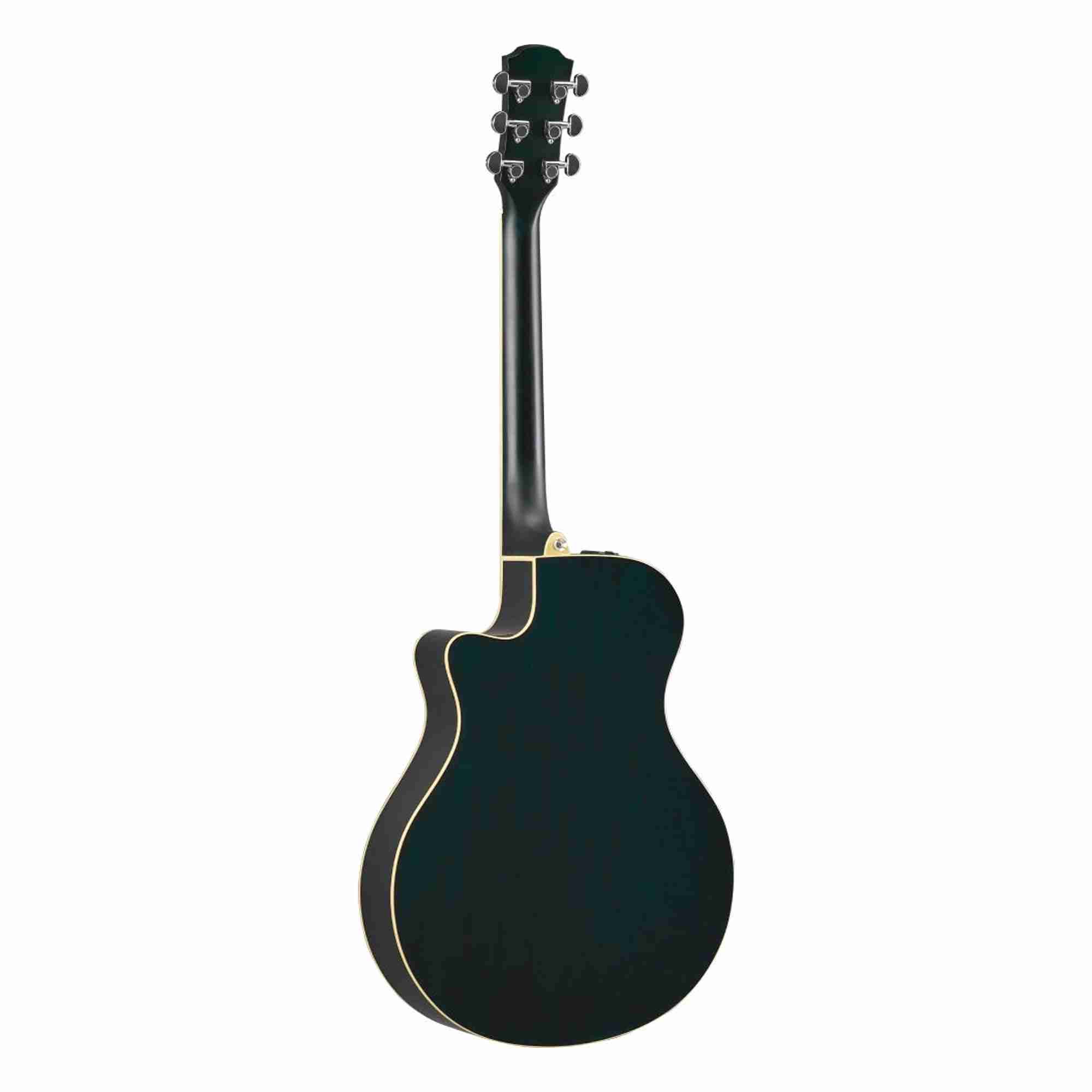 Yamaha APX600 OBB Thin Body Acoustic-Electric Guitar, Oriental Blue Burst 2