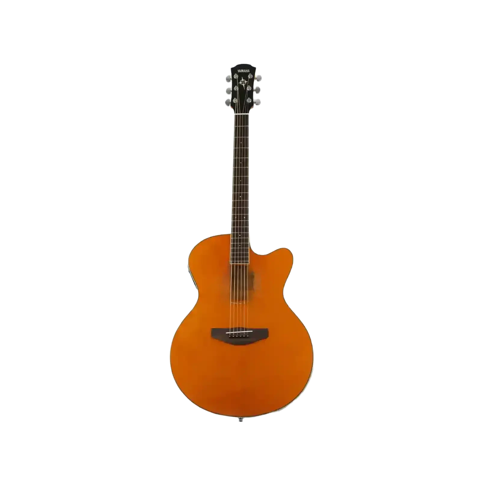 Yamaha CPX600 Medium Jumbo Cutaway Acoustic-Electric Guitar, Vintage Tint 2