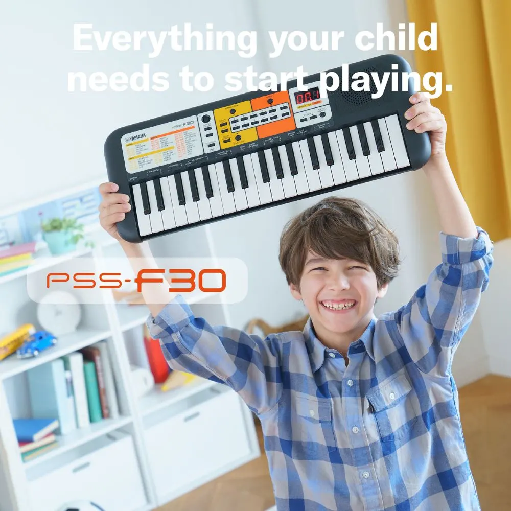 Yamaha PSS-F30 37-Key Mini Portable Keyboard for Kids, Black 2