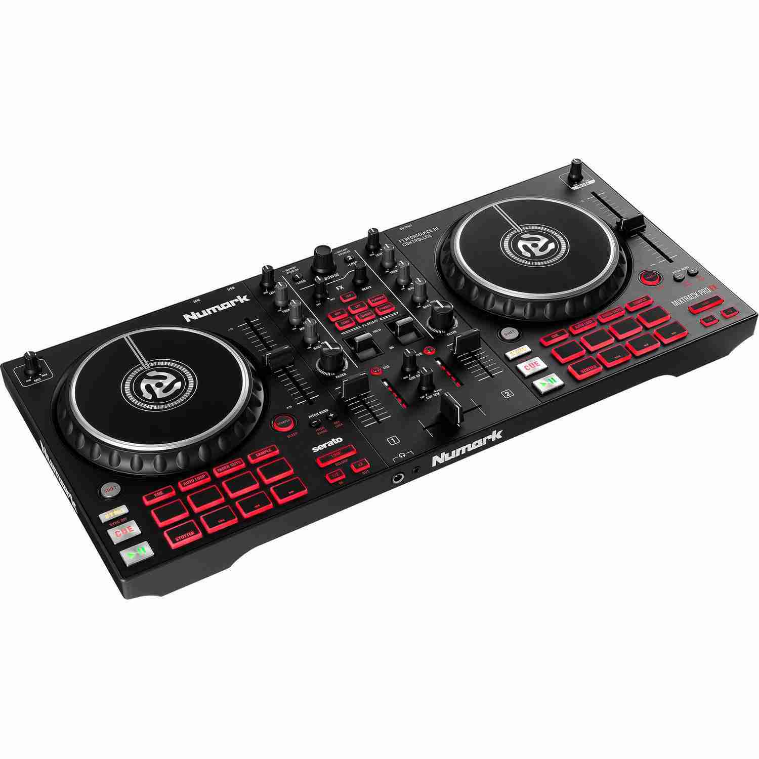 وحدة تحكم DJ ثنائية الأسطح Numark Mixtrack Pro FX مع مفاتيح FX وبرنامج Serato DJ Lite 7