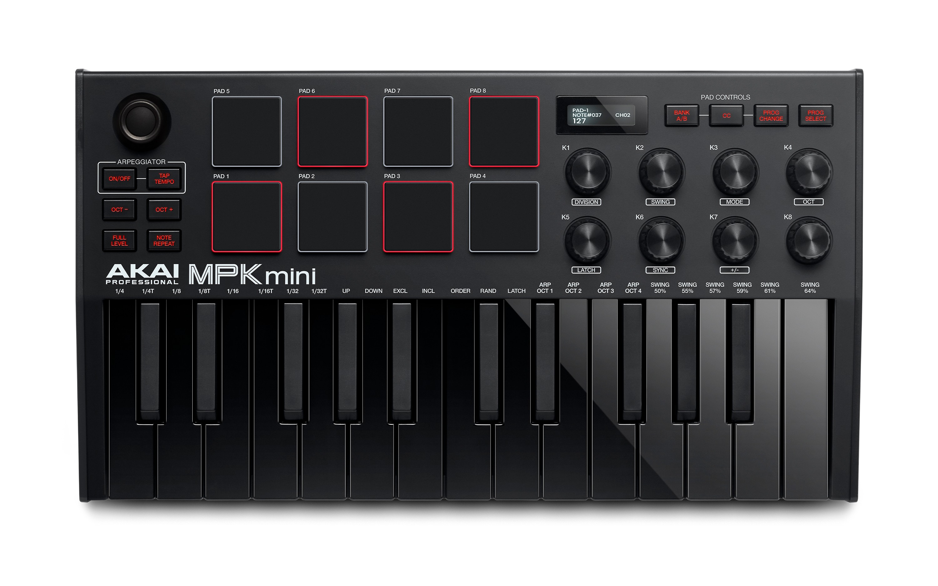 Akai Professional MPK Mini MK3 25-Key USB MIDI Keyboard Controller, Black 10