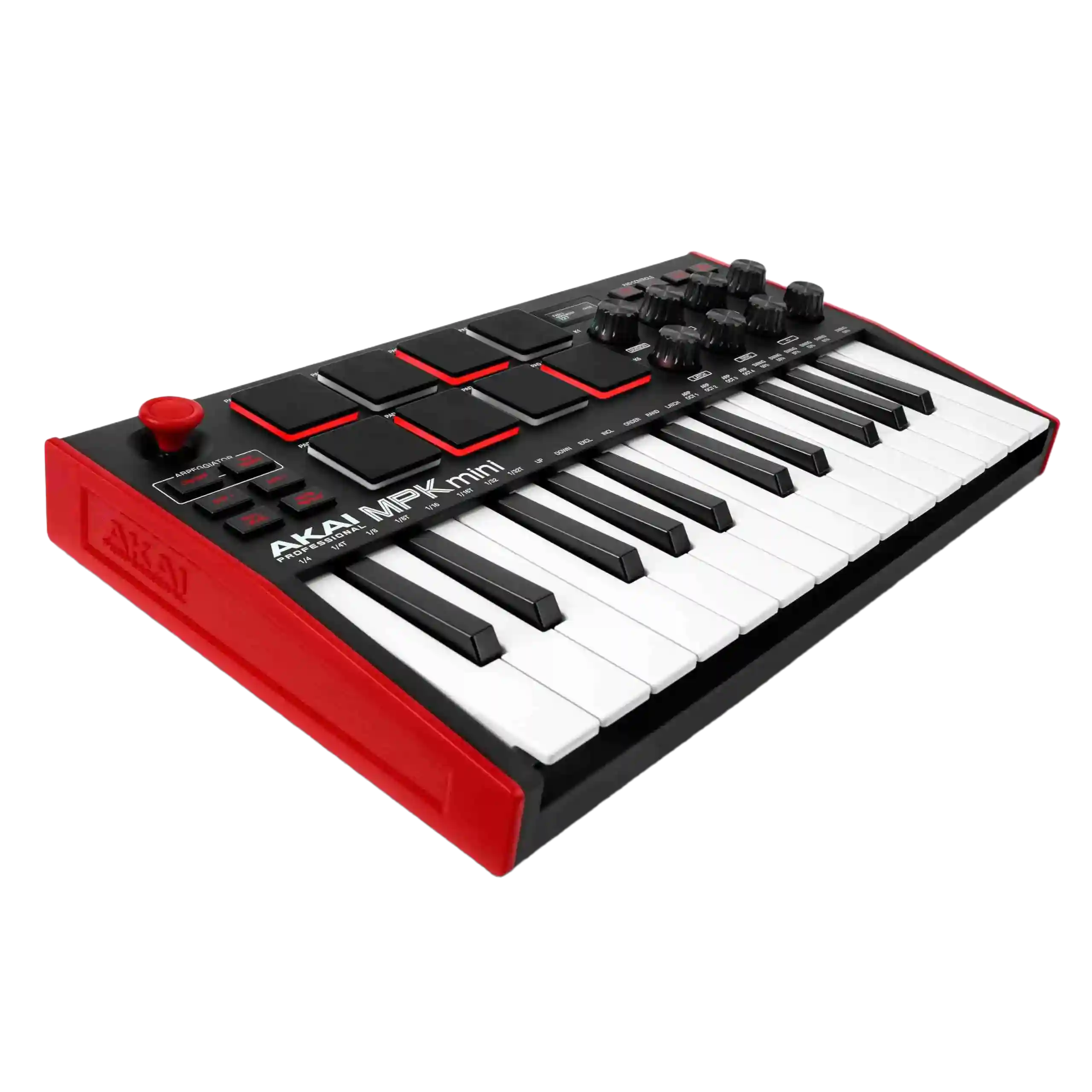 Akai Professional MPK Mini MK3 وحدة تحكم لوحة مفاتيح USB MIDI بـ 25 مفتاحًا، أحمر