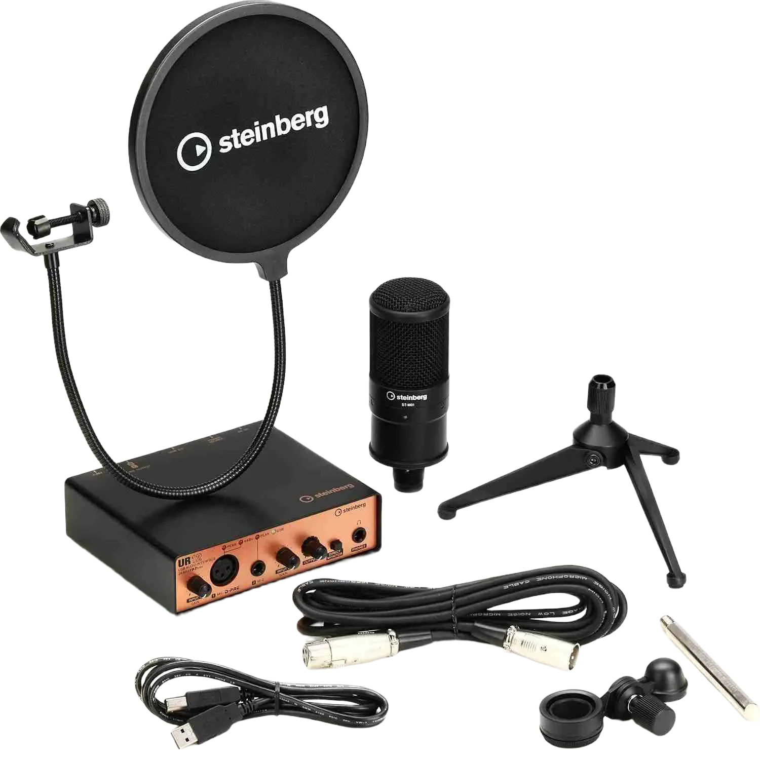 Steinberg UR12 Podcast Starter Pack Black 1