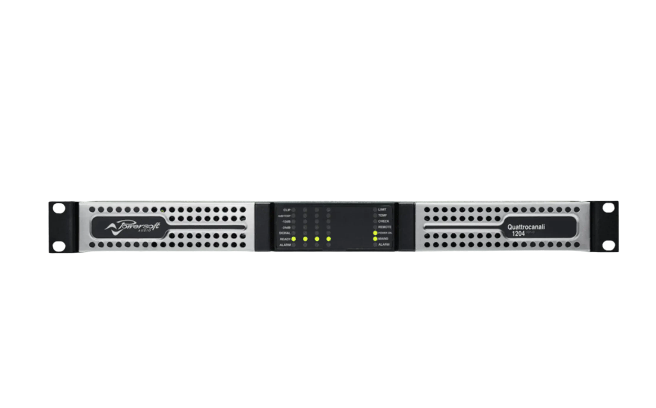 Powersoft Quattrocanali 1204 DSP+D 4-Channel 1200W Installation Amplifier with Dante 1