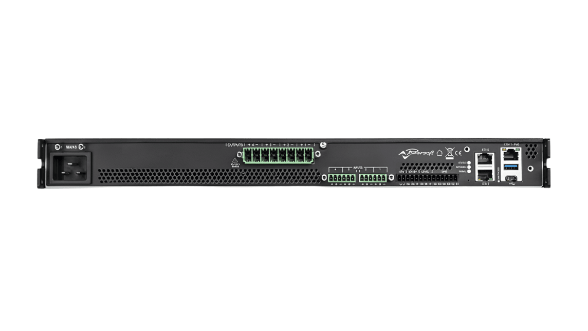 Powersoft Unica 4K8 8-Channel 4000W Installation Amplifier with Dante and Cloud Control 3