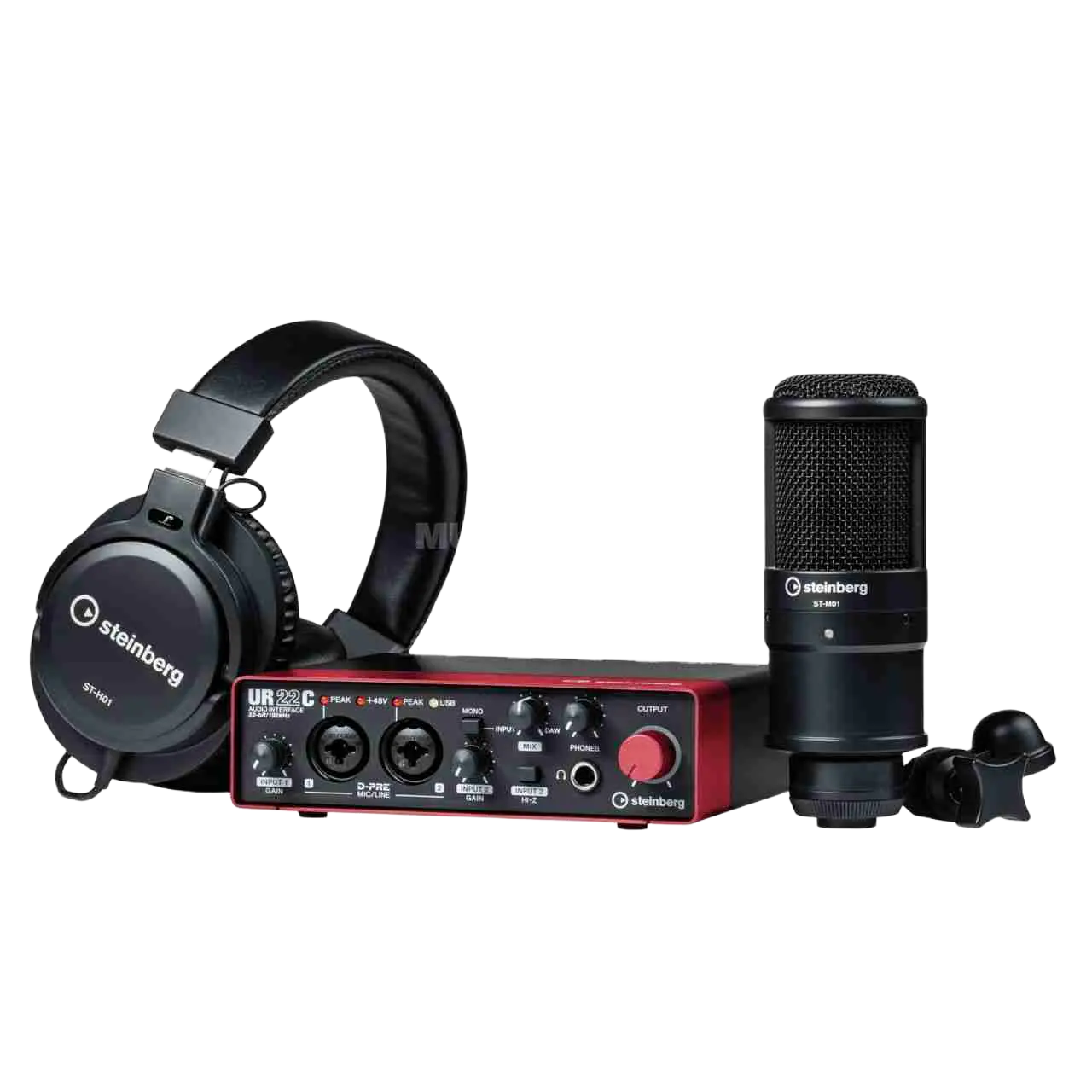 حزمة تسجيل واجهة الصوت Steinberg UR22C Red 2.0 1