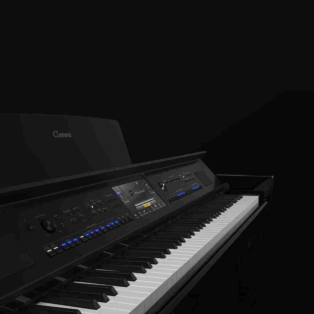 بيانو ياماها CVP-909 PE كلافينوفا الرقمي ذو 88 مفتاحًا مع مقعد، لون أسود مصقول 10