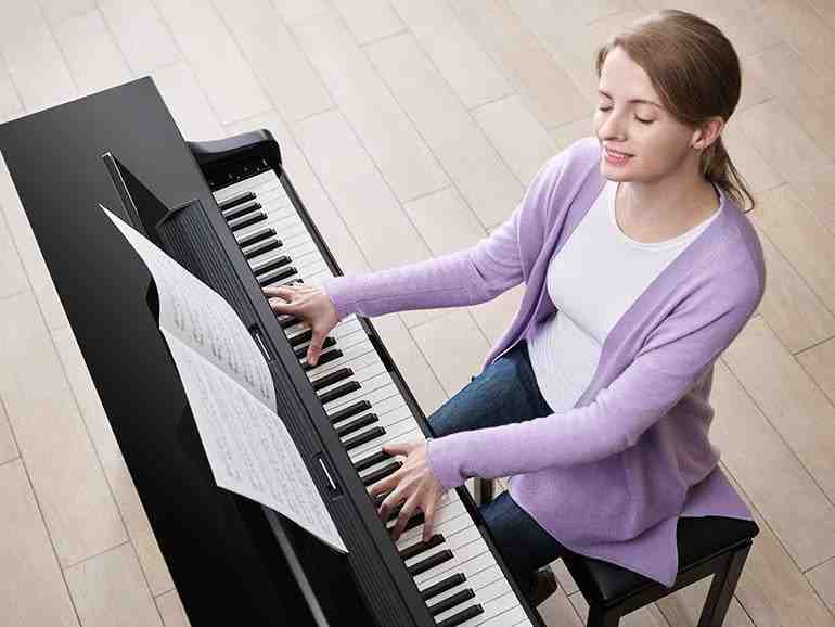 Yamaha CLP-865GP Clavinova 88-Key Digital Grand Piano, Polished Ebony 10