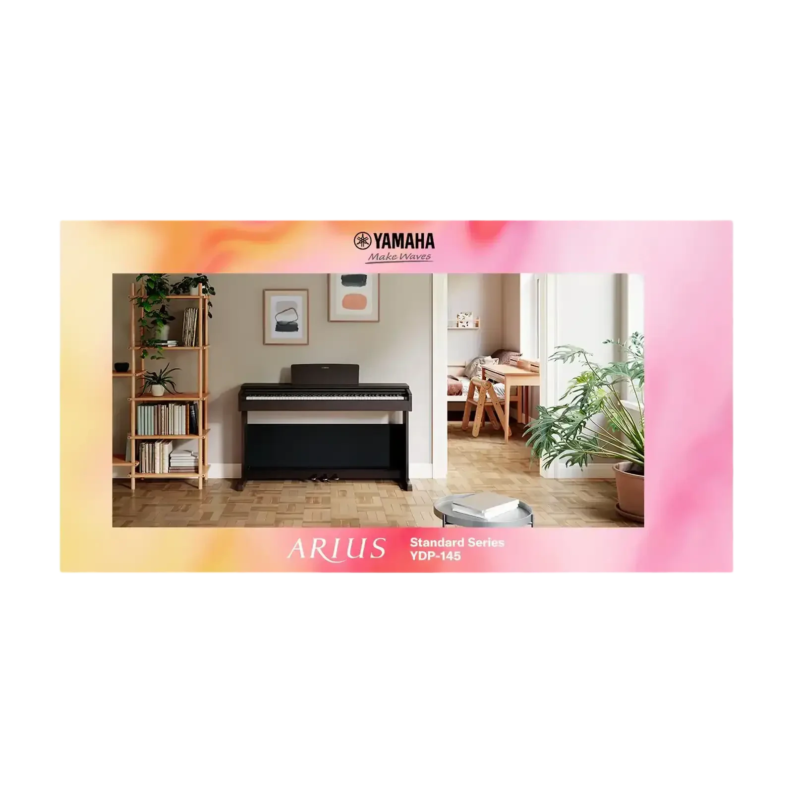 Yamaha YDP-145 Arius 88-Key Digital Piano with Bench, White 1