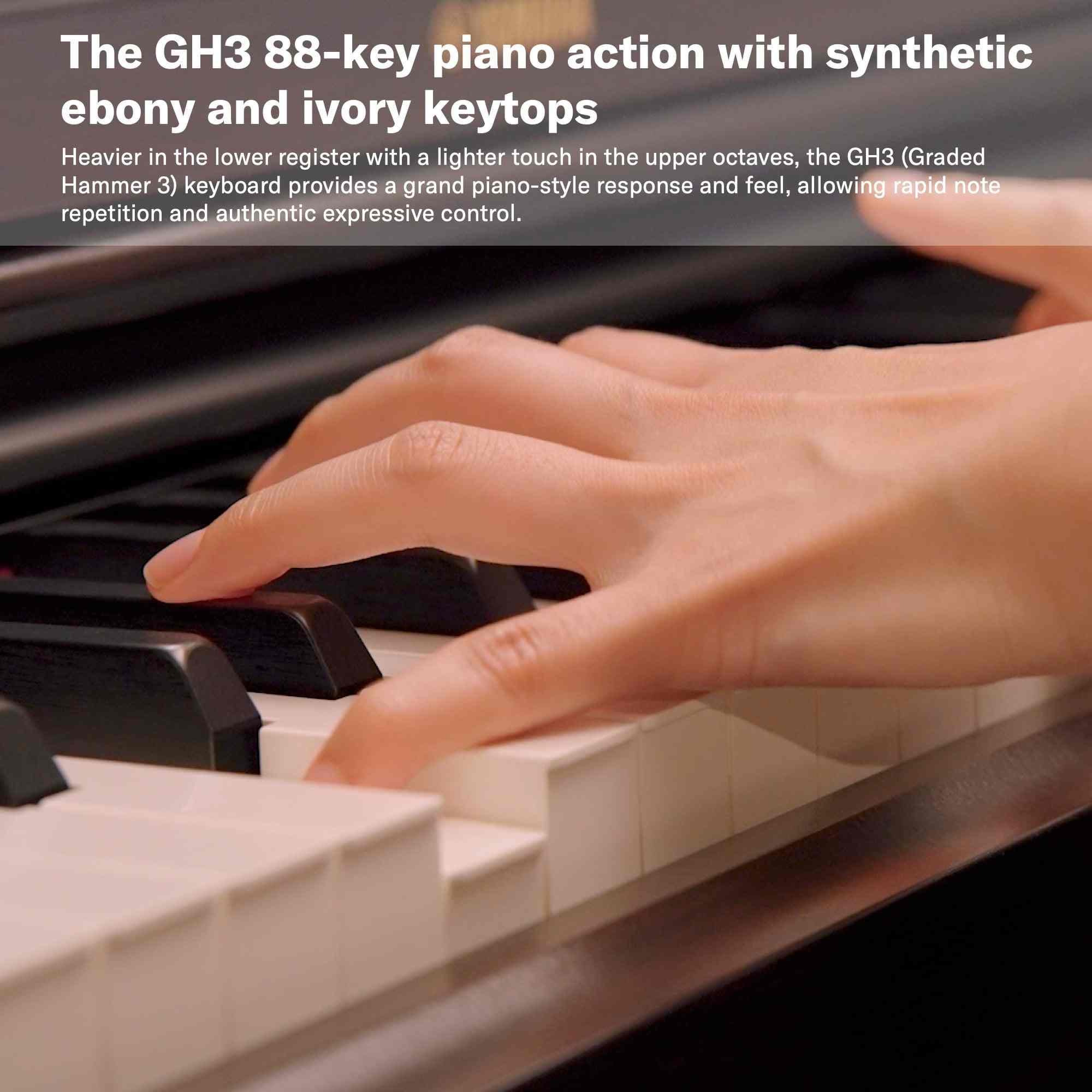Yamaha YDP-165 Arius 88-Key Digital Piano with Weighted GH3 Action, Black 5