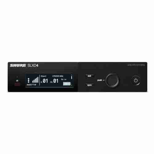 Shure SLXD4 Single-Channel Digital Wireless Receiver for SLX-D Systems (J53 Band) 3
