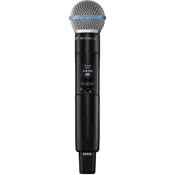 Shure SLXD2/B58-J53 Wireless Handheld Microphone Transmitter with Beta 58A Capsule (J53 Band)