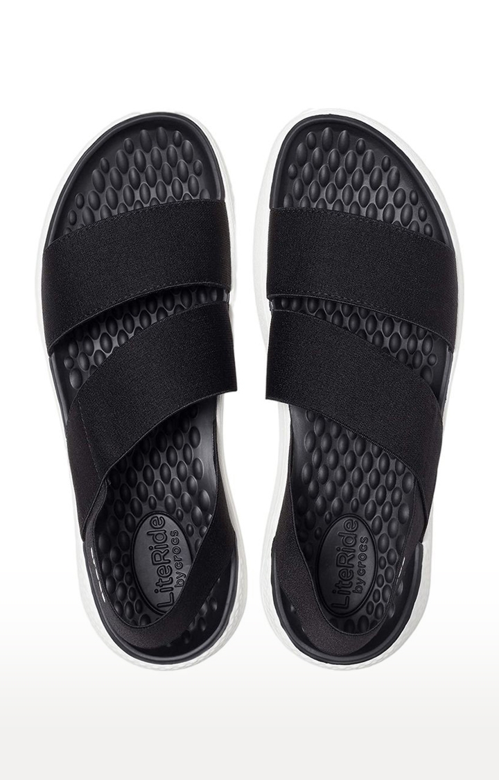 Crocs | Women's Black Solid Sandals 1