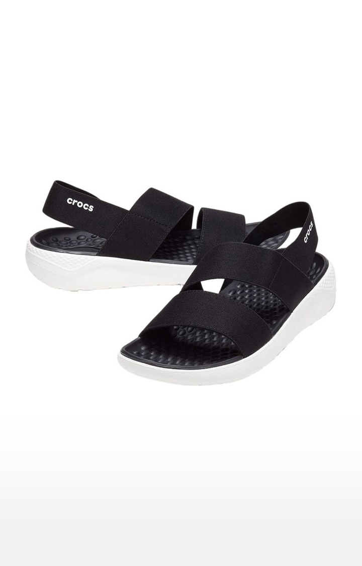 Crocs | Women's Black Solid Sandals 0