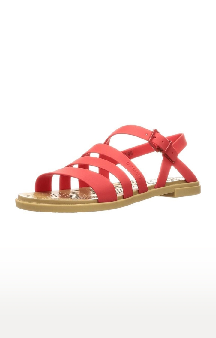 Cleo metallic faux leather sandals in red - Rene Caovilla | Mytheresa