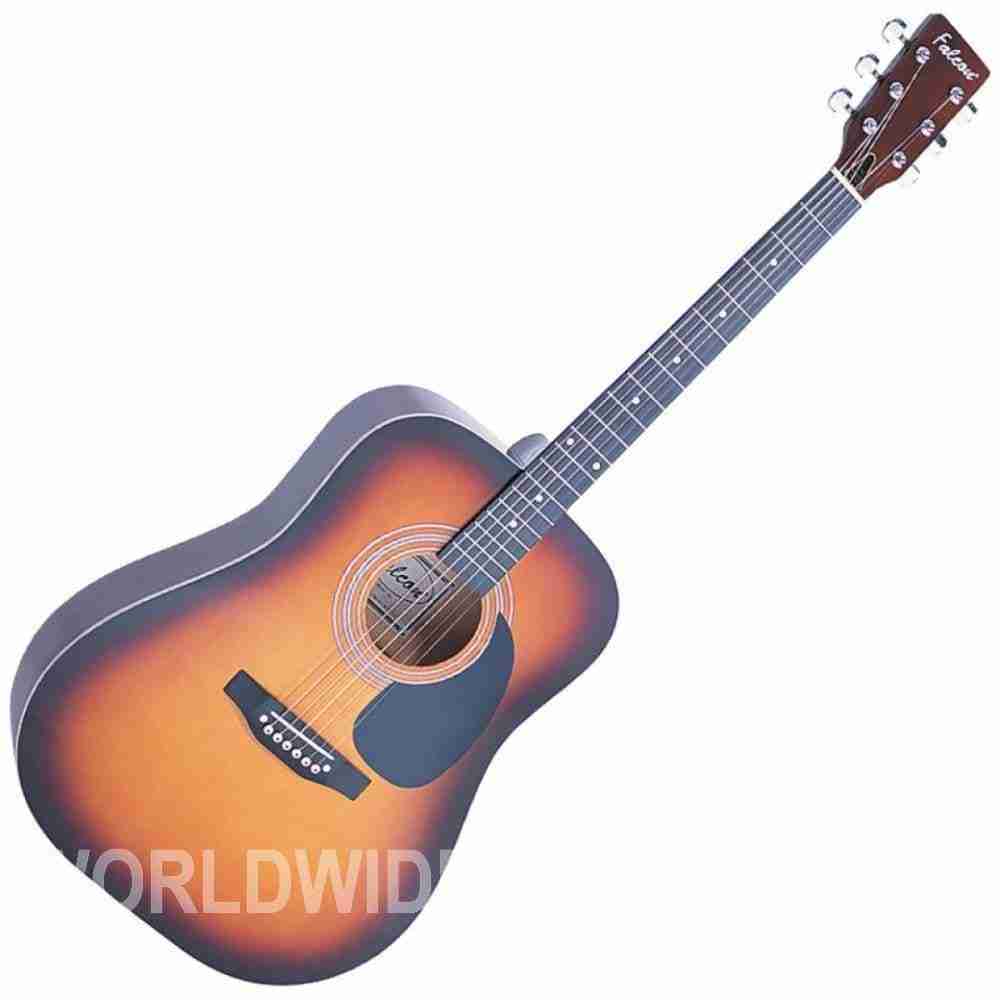 JHS Falcon FG100SB Dreadnought Acoustic Guitar, Sunburst 2