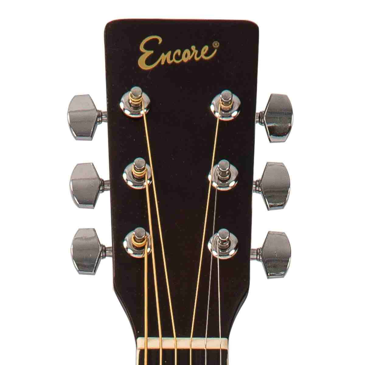 Encore EW-100N Full-Size 6-String Acoustic Guitar, Natural 7