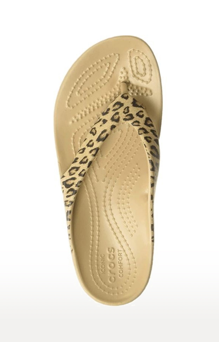 Crocs | Women's Brown Solid Slippers 1