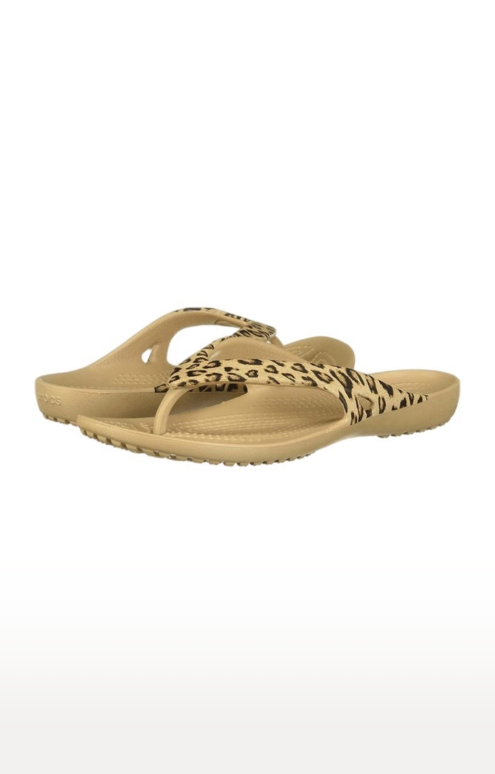 Crocs | Women's Brown Solid Slippers 3