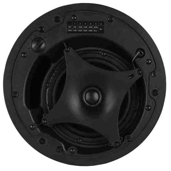 RCF PMR 60T سماعة معلقة سلبية 6.5 بوصة للتركيبات التجارية (أسود) 2