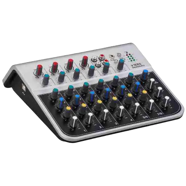 Yorx MIX04A 8-Channel Compact Analog Mixer with Phantom Power