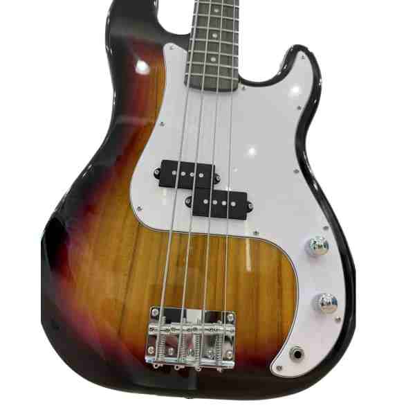 Unistar L-B1-4 4-String Electric Bass Guitar, Sunburst Finish, Maple Neck 5