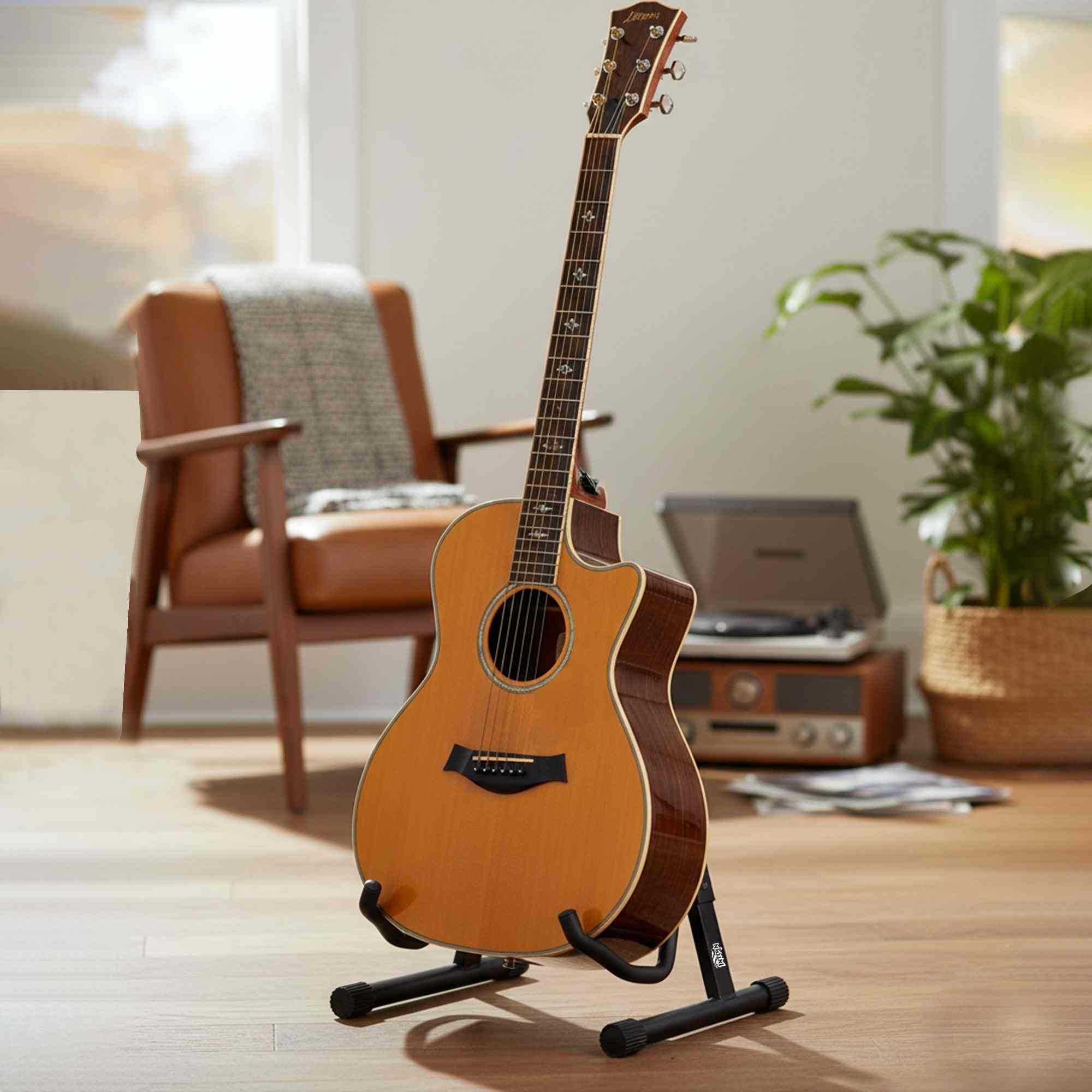 Unistar GS720 Universal A-Frame Guitar Stand for Acoustic, Electric, and Bass Guitars 7