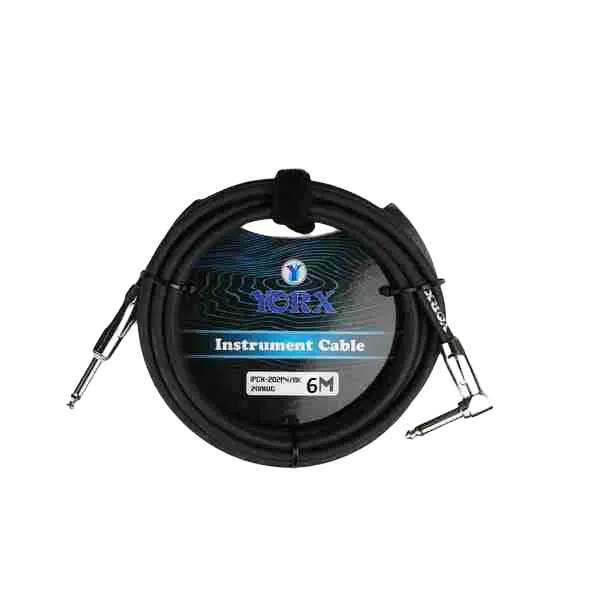 كابل آلات موسيقية Yorx IPCX-202PN-6M، 6 أمتار، جاك 1/4" مستقيم إلى زاوية قائمة 1