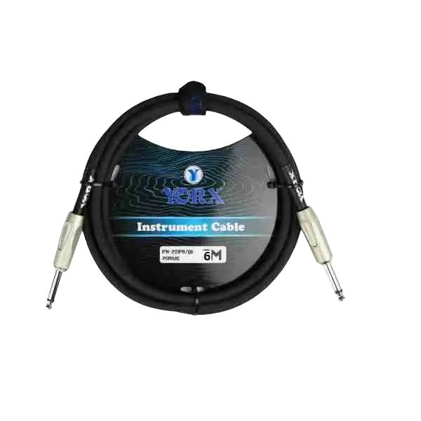 كابل آلة موسيقية Yorx Ipx-201Pr-6M، 6 أمتار (19.7 قدم)، قابس مونو 1/4 إنش، أسود 1
