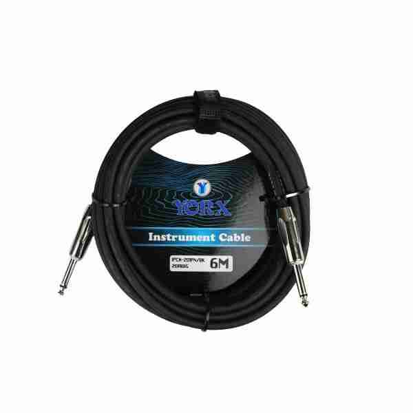 YORX IPK-222BXGL 9m Instrument Cable, 1/4" TS Mono Jack to Right-Angle Jack, Black 4