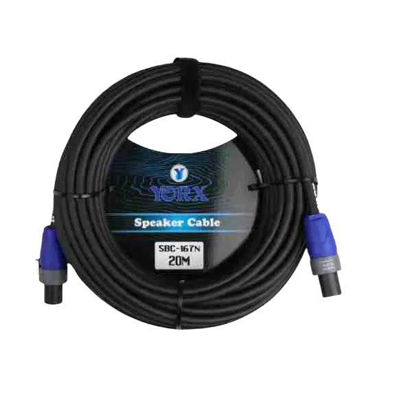 كابل سماعات Yorx SBC-167N-20M، 20 متر، من مقبس Jack إلى موصل SBCV، أسود