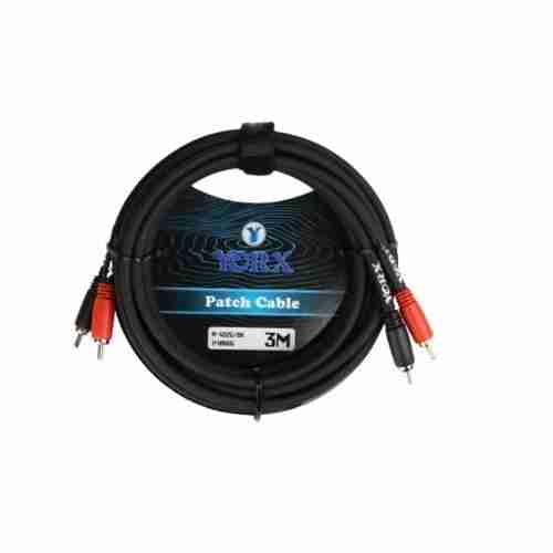 كابل صوت Yorx A-402G-3M من RCA إلى RCA، 3 أمتار، أسود 2