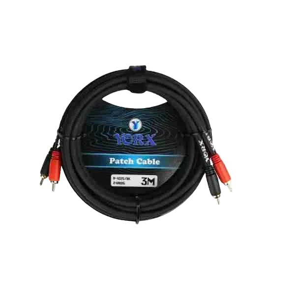 كابل صوت Yorx A-402G-3M من RCA إلى RCA، 3 أمتار، أسود 1