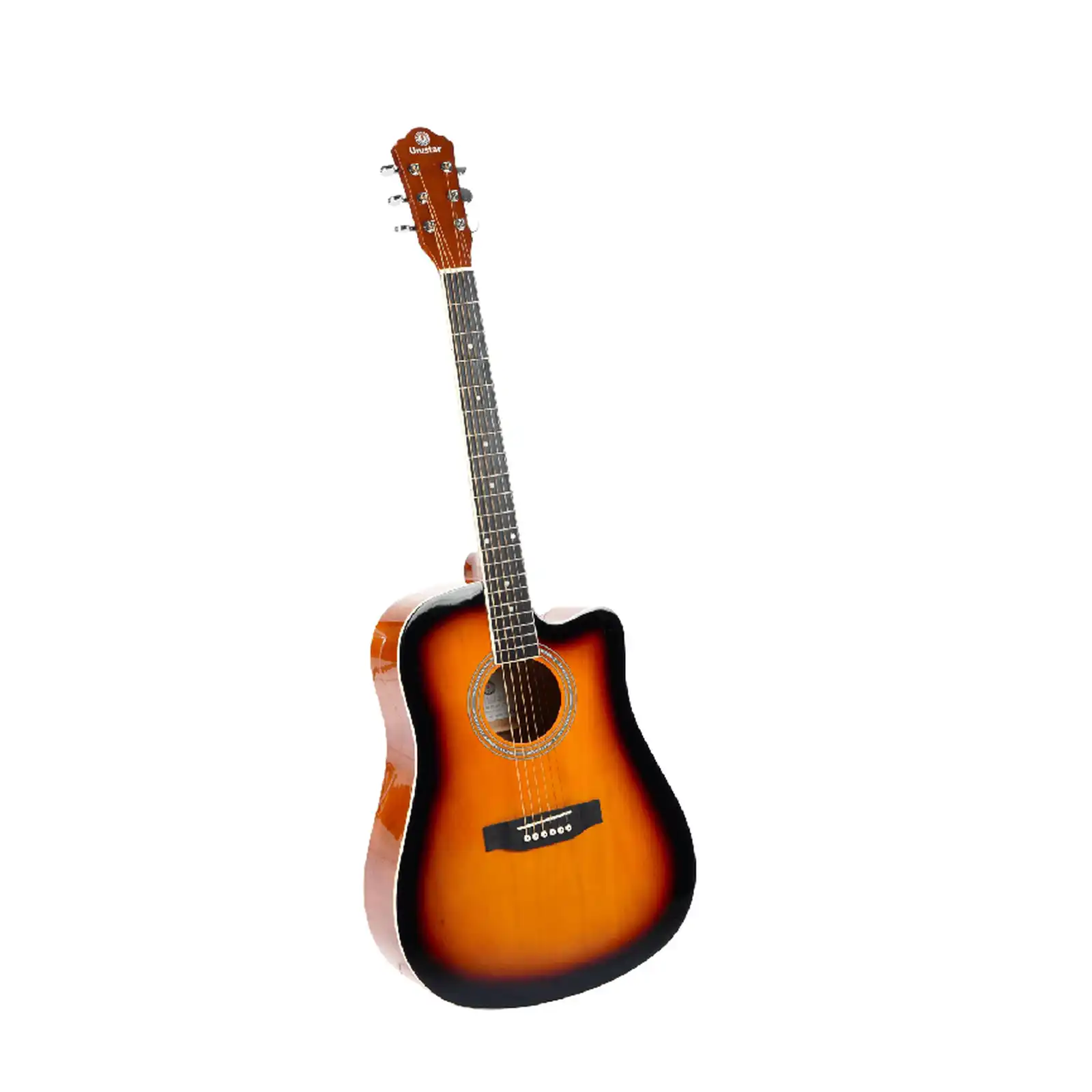 Unistar HS-4111 Natural Acoustic Guitar, 41-Inch Full Size, 6-String Right-Handed with Cutaway 3