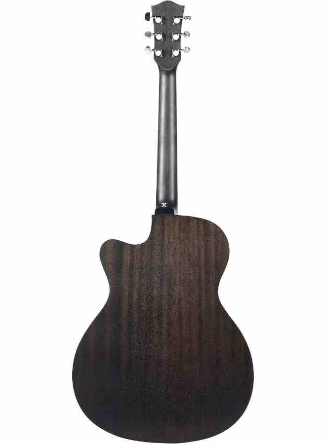 Unistar LS-130TBK Cutaway Dreadnought Acoustic Guitar, 6-String, Black 10