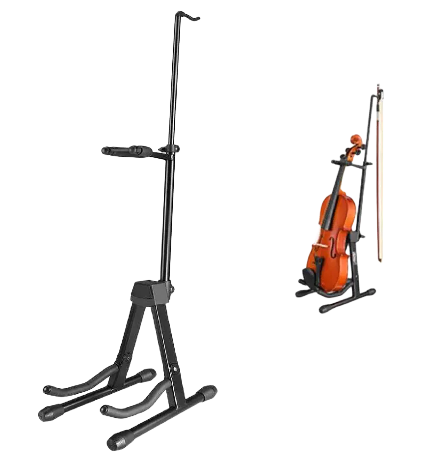 Unistar GS621 حامل آلات قابل للطي للأوكليلي والكمان، أسود 1