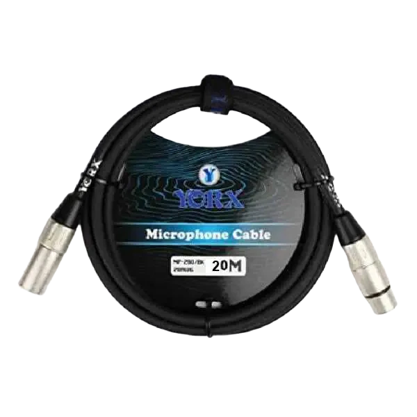 Yorx MP-280-20M Professional Balanced Microphone Cable, 20m XLR Male to Female 1