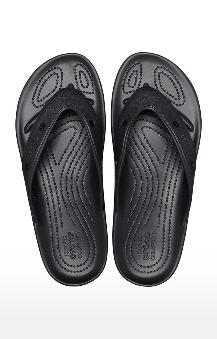 Crocs men's  Black Slipper(Classic All Terrain Flip flop 207712-001)