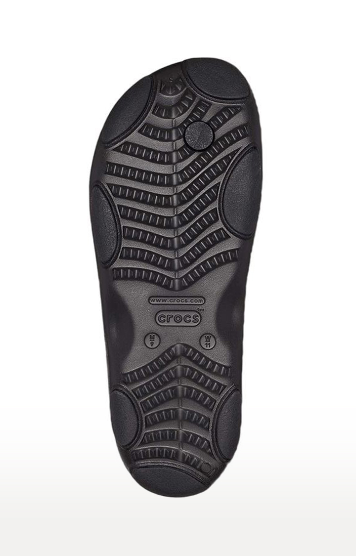 Crocs men's  Black Slipper(Classic All Terrain Flip flop 207712-001)