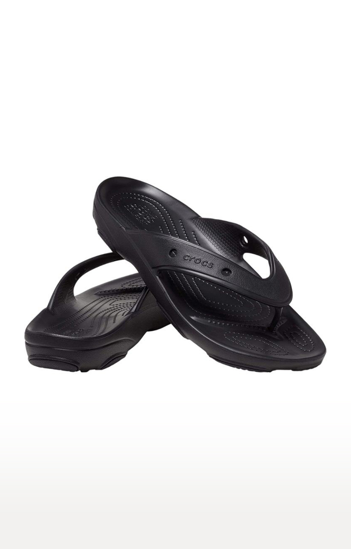 Crocs men's  Black Slipper(Classic All Terrain Flip flop 207712-001)