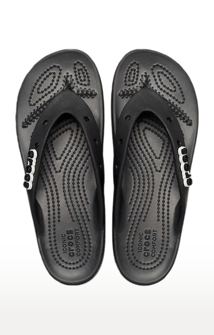 Crocs | Women's Black Solid Slippers 1