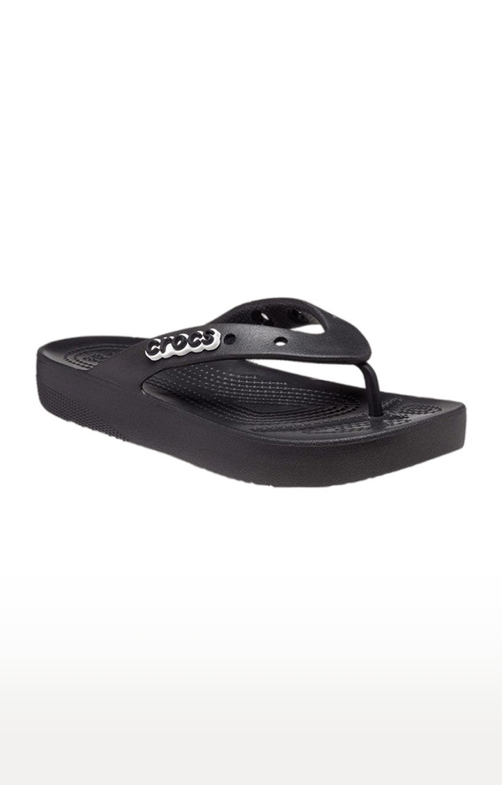 Crocs | Women's Black Solid Slippers 0