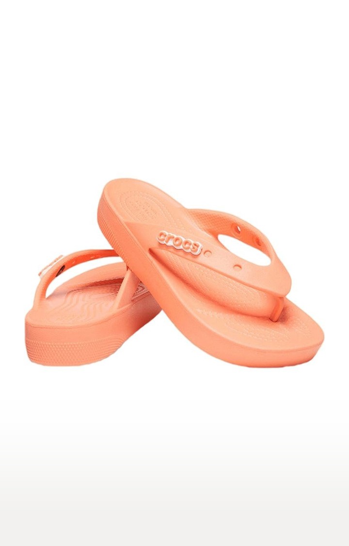 Orange crocs top women