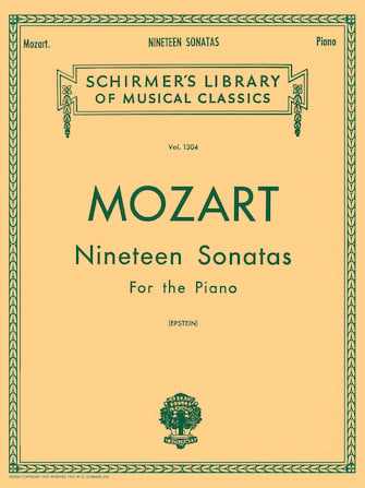 كتاب النوتة الموسيقية Hal Leonard Mozart: Nineteen Sonatas for Piano 3