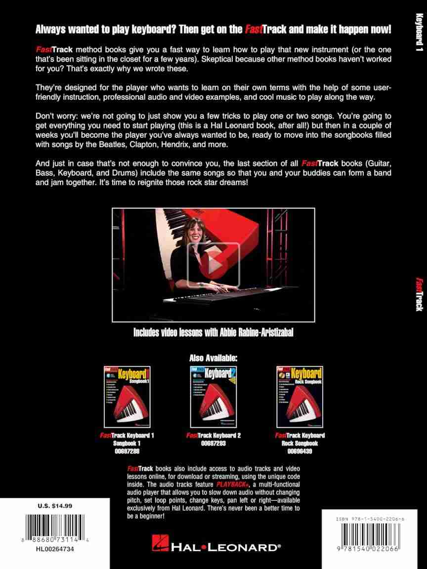 Hal Leonard FastTrack Keyboard Method Book 1 with Online Audio 2